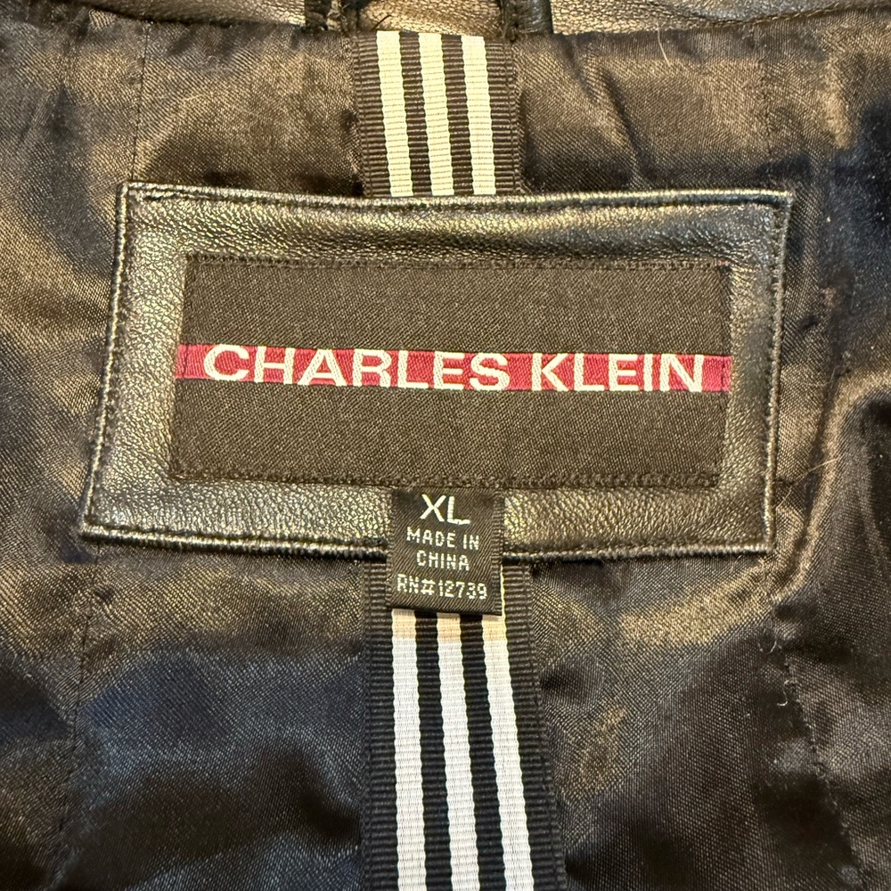 Men’s Charles Klein Leather Jacket Size XL SALE SALE SALE - Picture 6 of 7